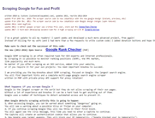 Tablet Screenshot of google-scraper.squabbel.com